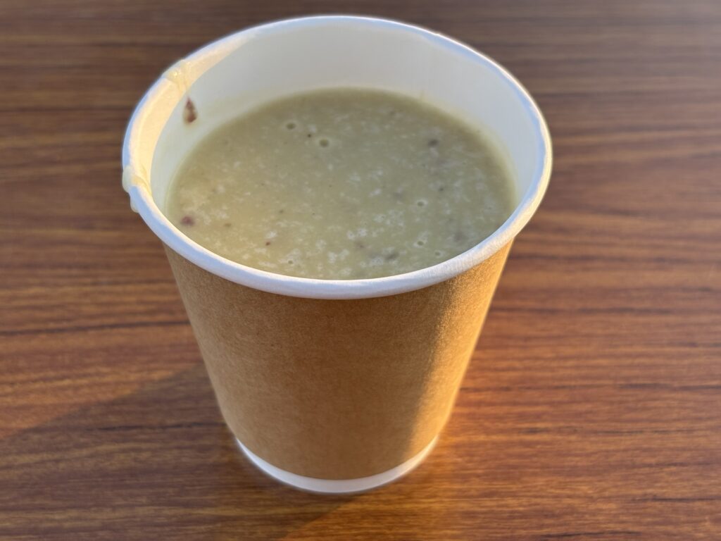 チーズEXPOで提供されていた濃厚ポタージュスープの写真