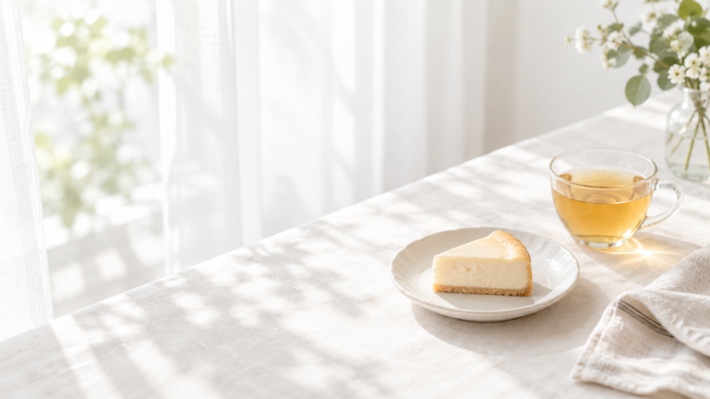 秋の朝に食欲の秋を感じながら過ごすイメージ