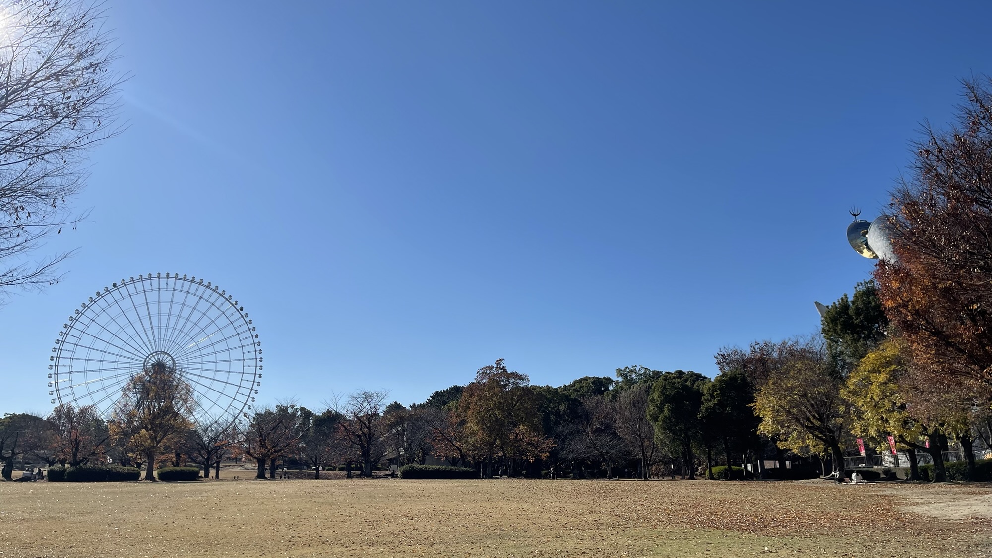 ラーメンEXPO第3幕が開催された万博記念公園の風景